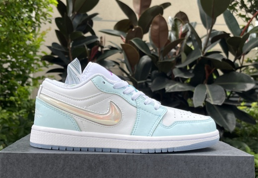 Air Jordan 1 Low SE GS AJ1 Glacier Blue White Kids Youth Casual HJ3481-491 35.5-40 M54